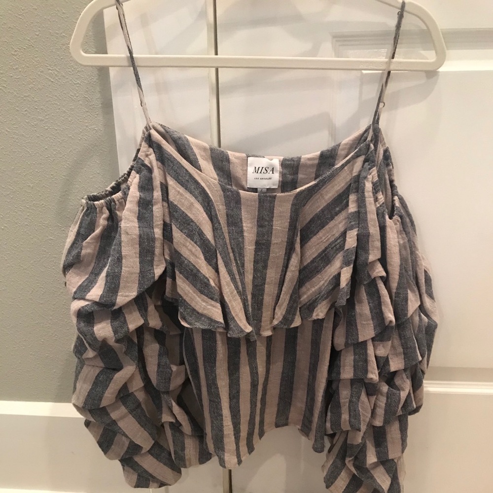 Misa Off-the-shoulder Puffy Sleeve Top